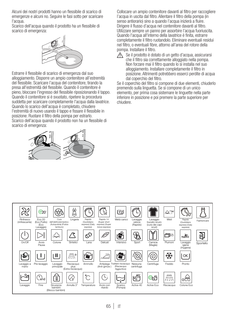 Blomberg WNF 7300 WE20 User Manual | Page 65 / 68
