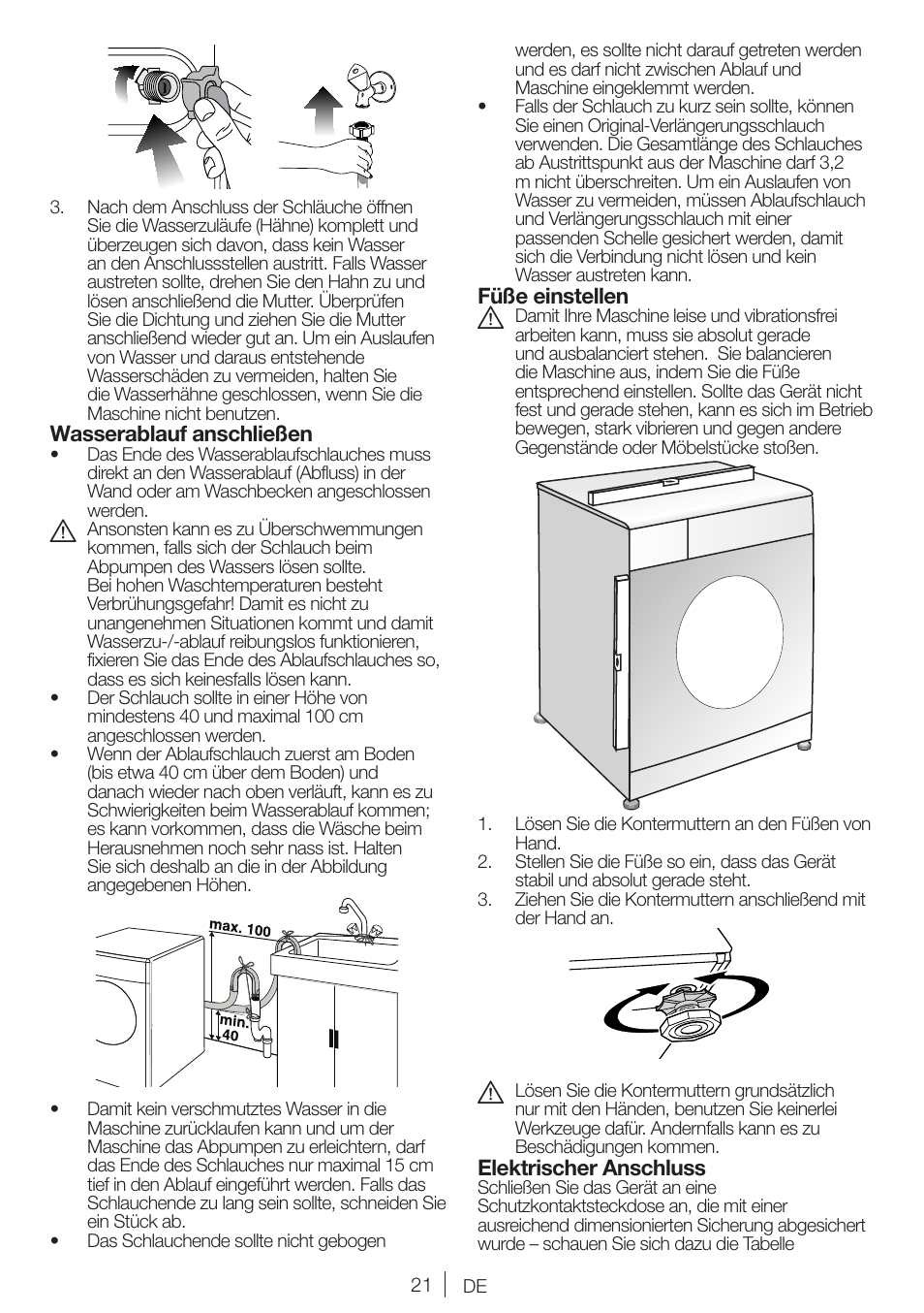 Blomberg WNF 7241 WE20 User Manual | Page 21 / 68