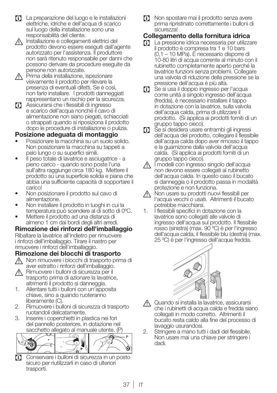 Blomberg WNF 7241 WE20 User Manual | Page 37 / 68