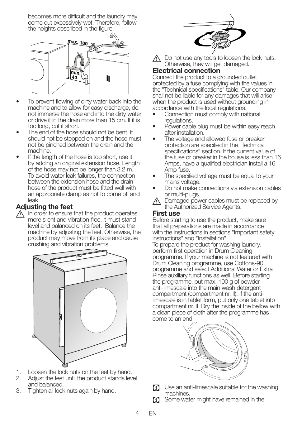 Blomberg WNF 7241 WE20 User Manual | Page 4 / 68
