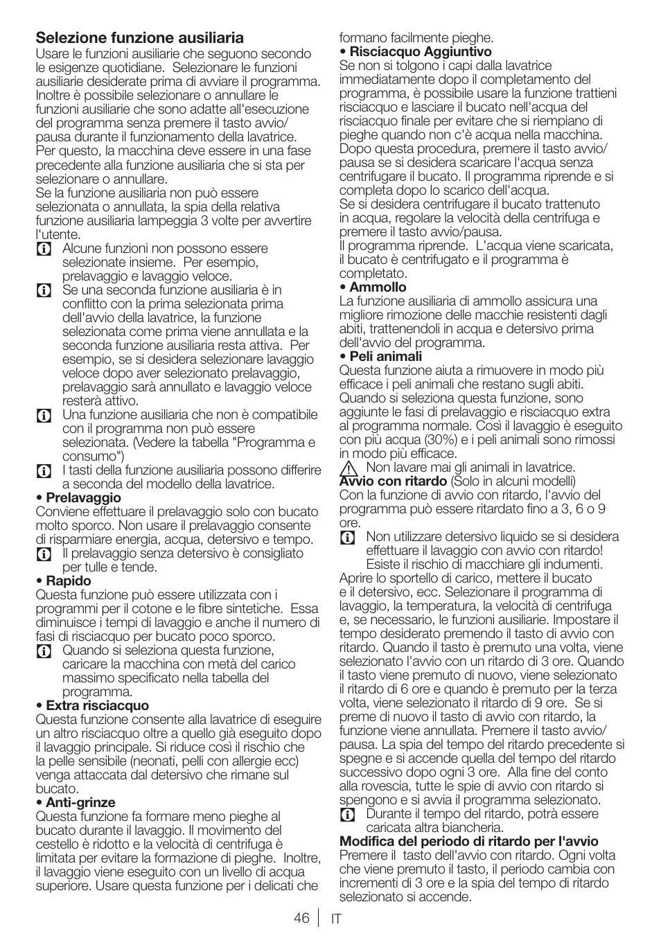 Blomberg WNF 7241 WE20 User Manual | Page 46 / 68