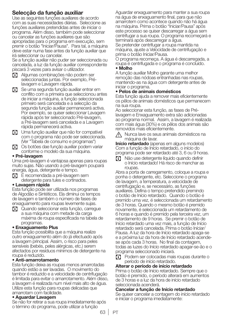 Blomberg WNF 7241 WE20 User Manual | Page 63 / 68