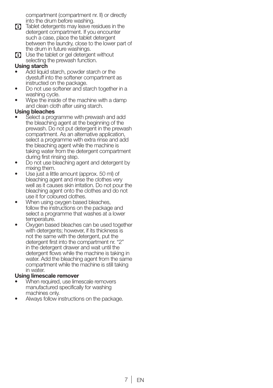 Blomberg WNF 7241 WE20 User Manual | Page 7 / 68