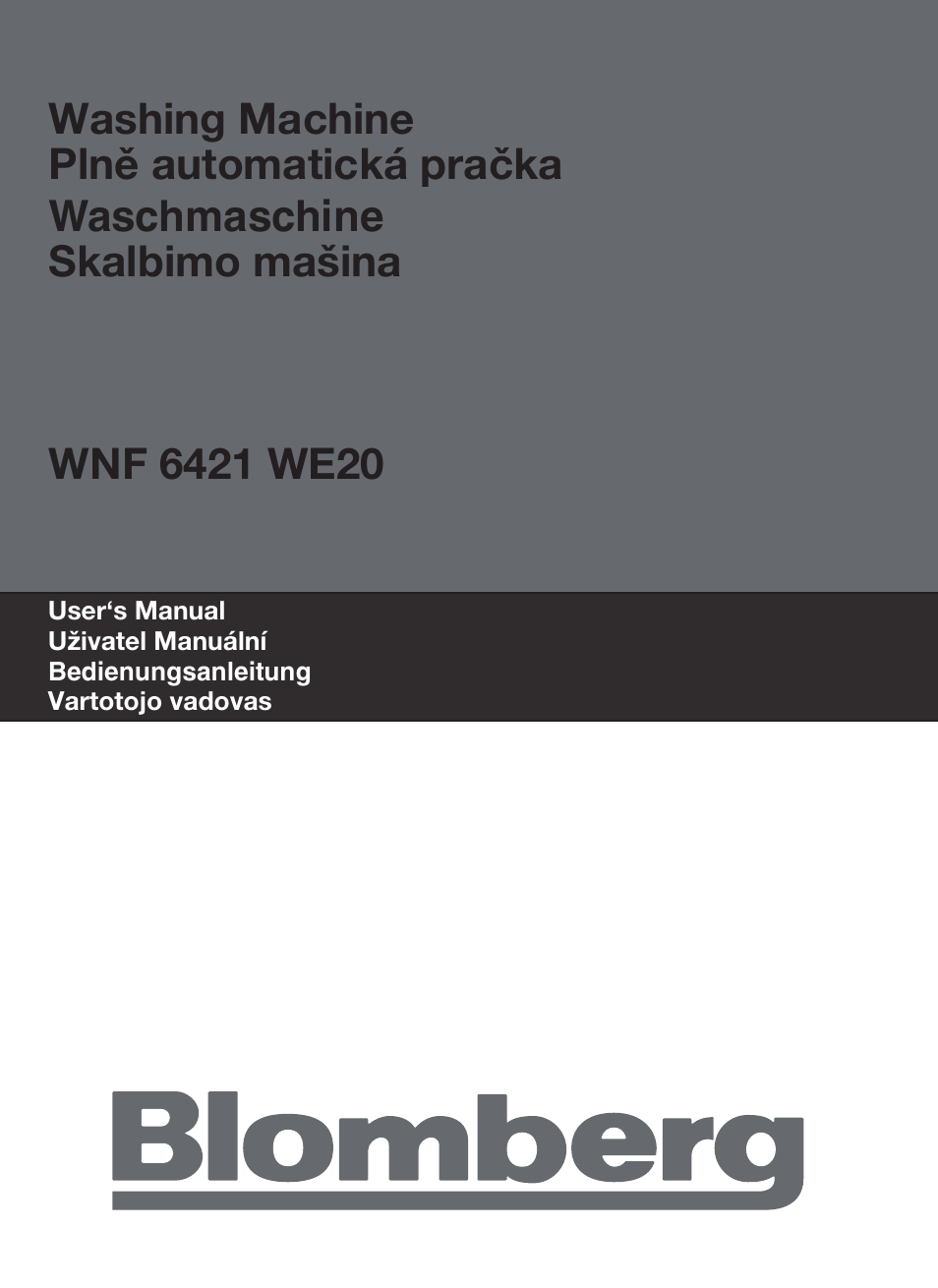 Blomberg WNF 6421 WE20 User Manual | 71 pages