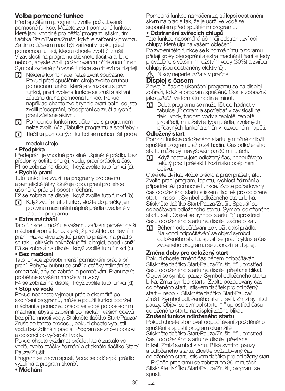 Blomberg WNF 6421 WE20 User Manual | Page 30 / 71