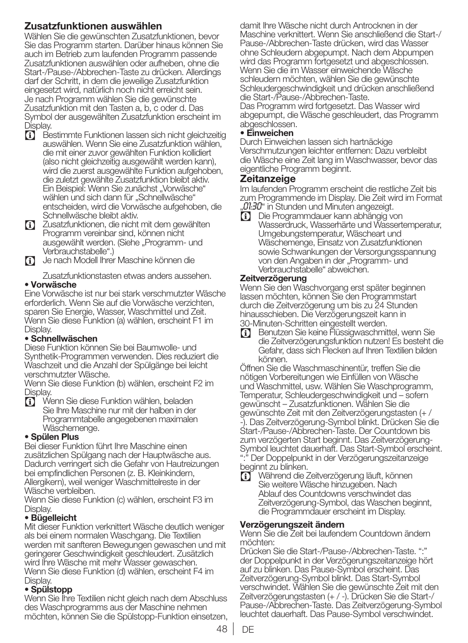 Blomberg WNF 6421 WE20 User Manual | Page 48 / 71