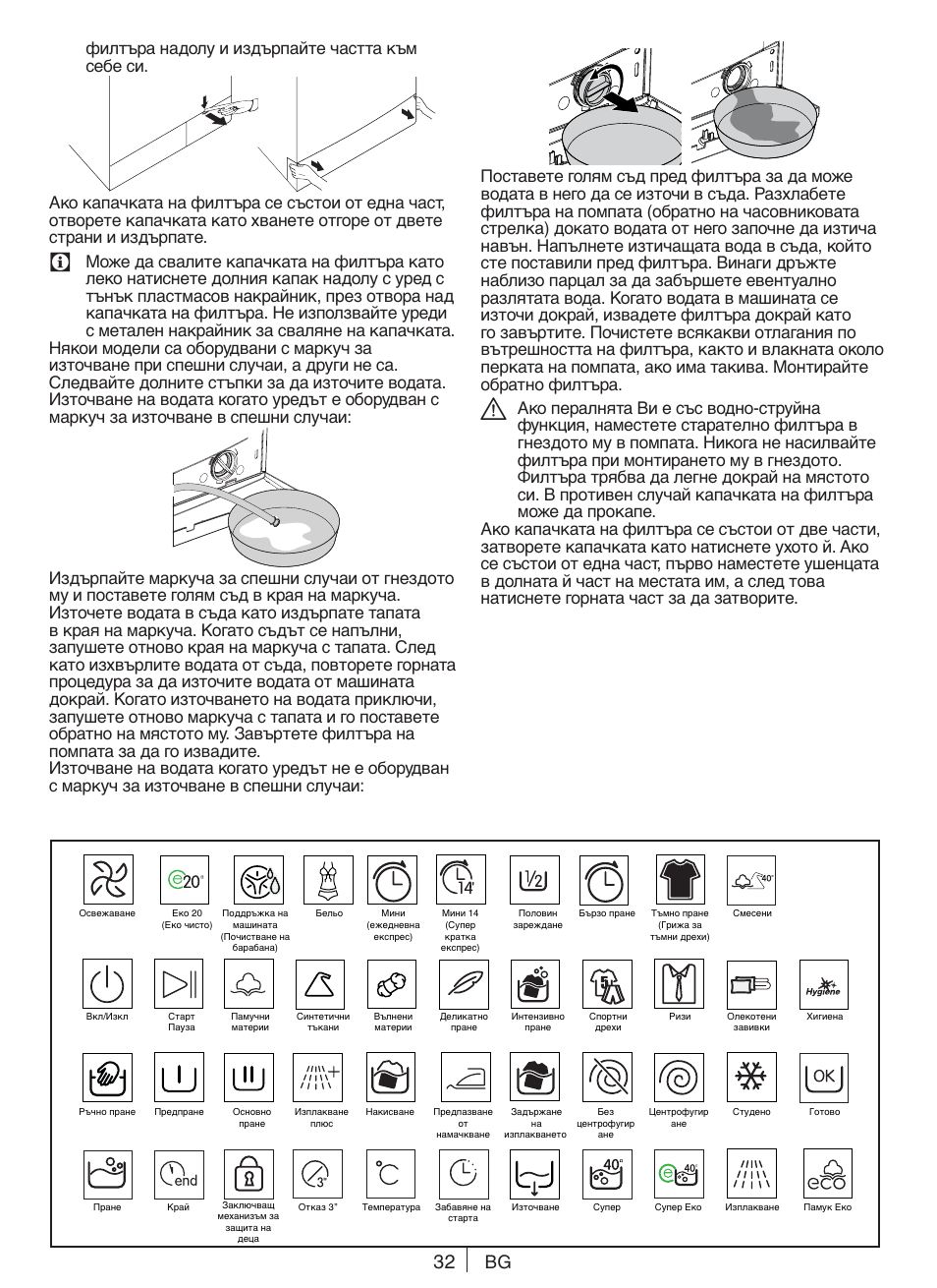 Blomberg WNF 6341 AE20 User Manual | Page 32 / 68