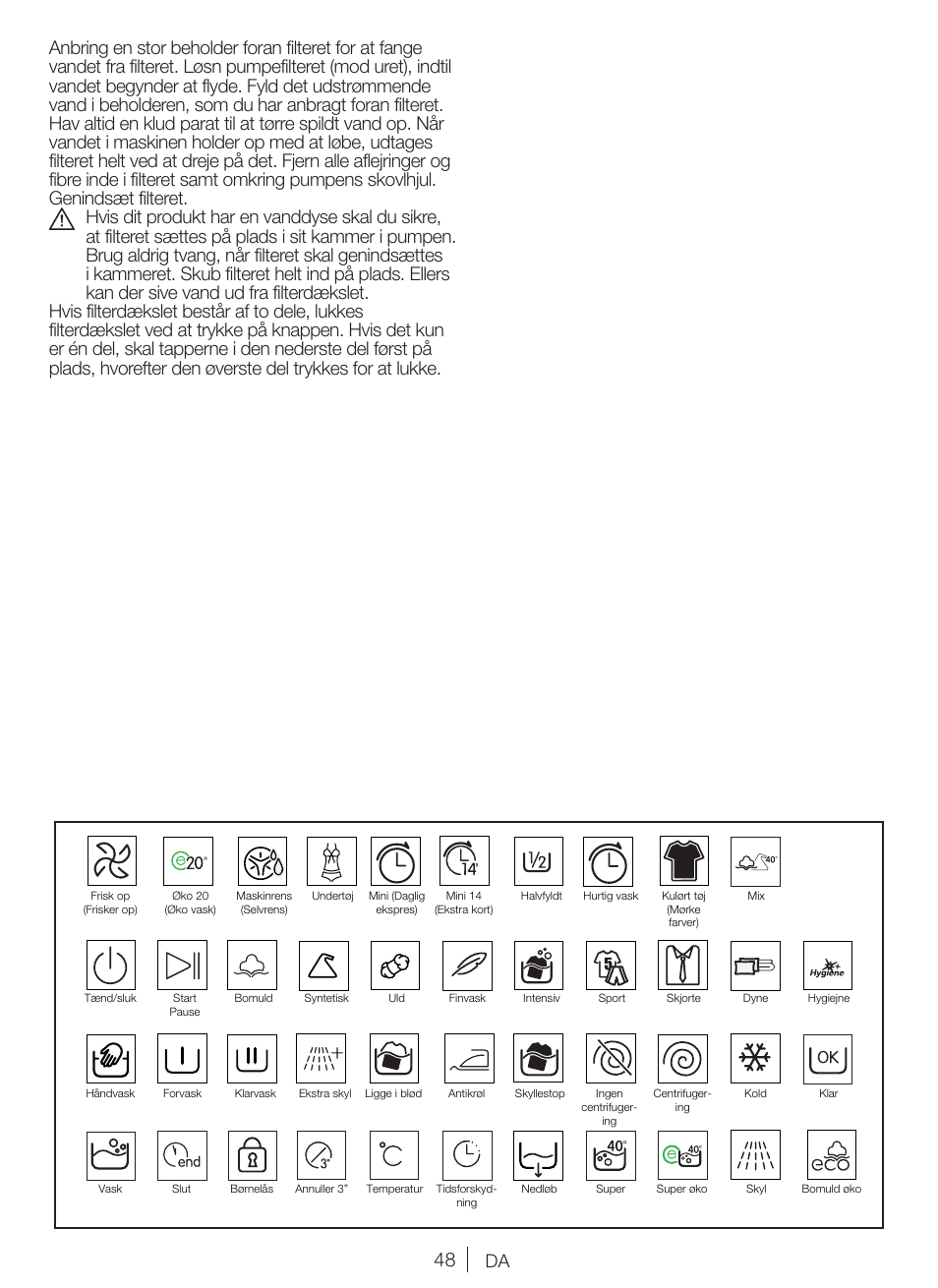 Blomberg WNF 6341 AE20 User Manual | Page 48 / 68