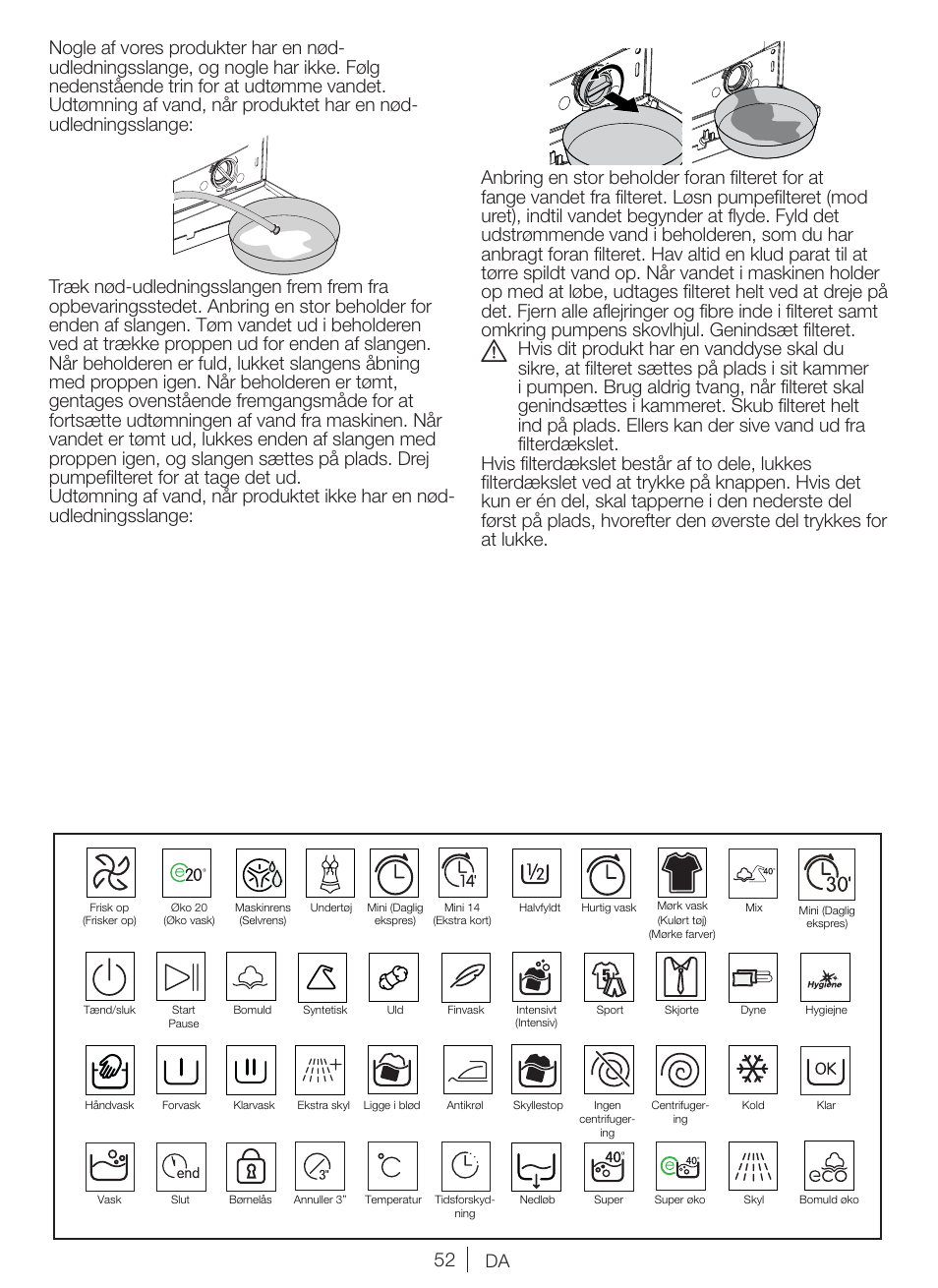 Blomberg WNF 8422 ZE20 User Manual | Page 52 / 71