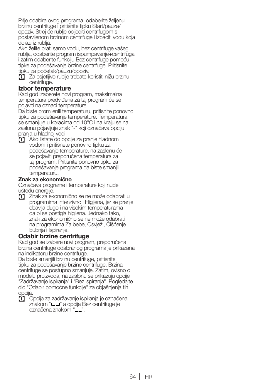 Blomberg WNF 8422 ZE20 User Manual | Page 64 / 71