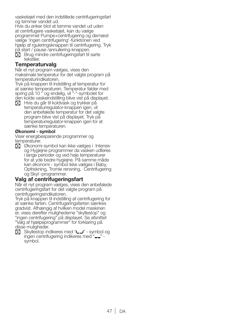 Blomberg WNF 8427 AE30 User Manual | Page 47 / 71