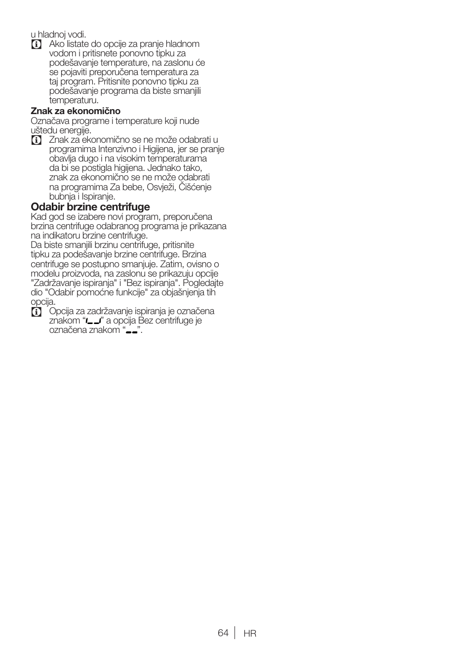Blomberg WNF 8427 AE30 User Manual | Page 64 / 71