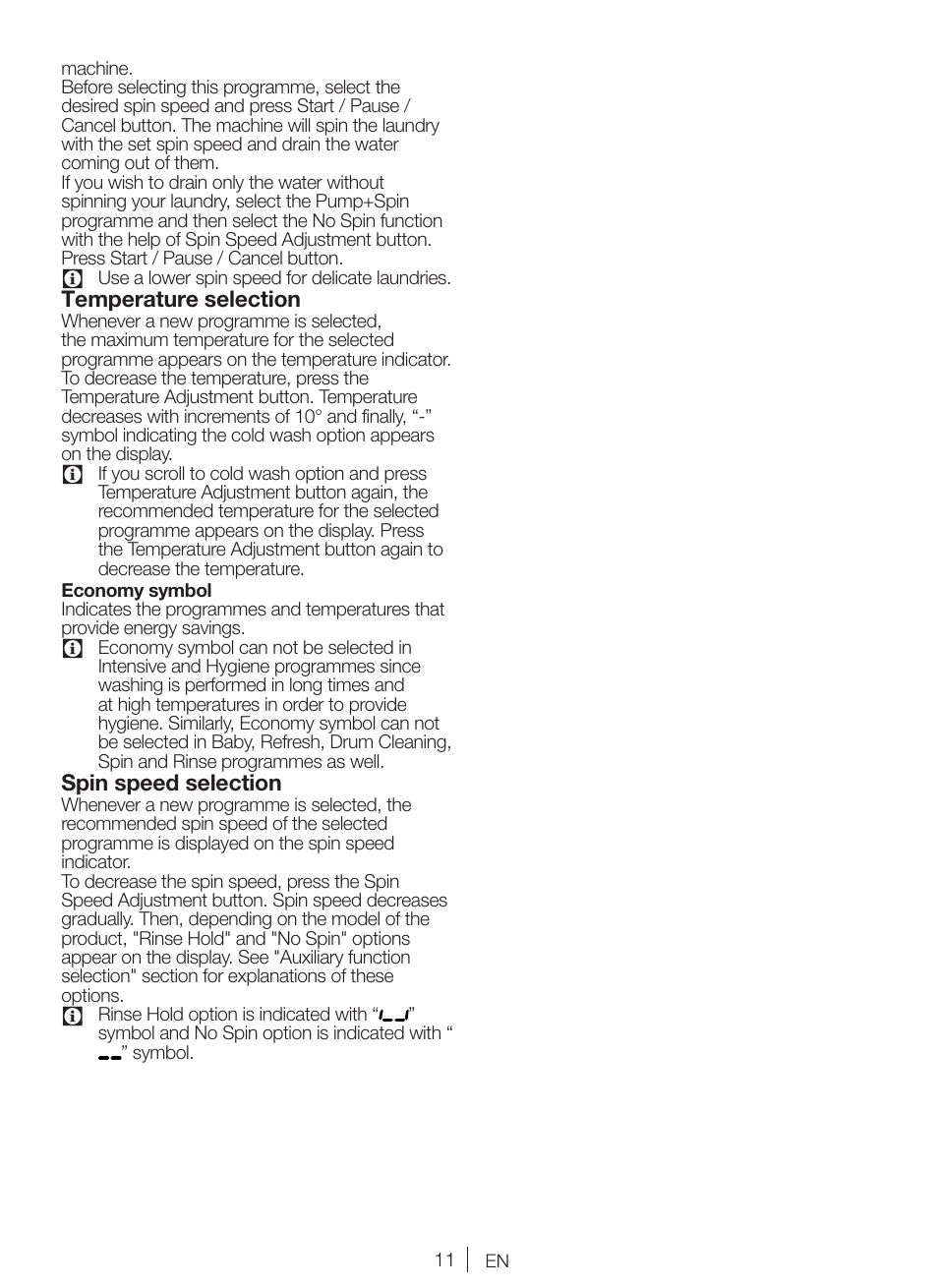 Blomberg WNF 8427 ACE 40 User Manual | Page 11 / 71