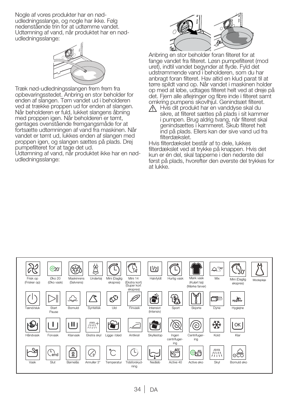 Blomberg WNF 8427 ACE 40 User Manual | Page 34 / 71