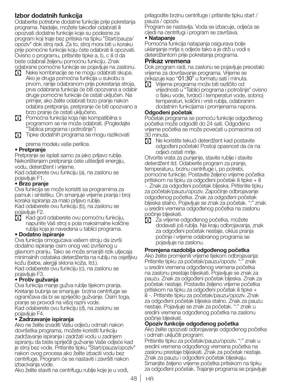 Blomberg WNF 8427 ACE 40 User Manual | Page 48 / 71