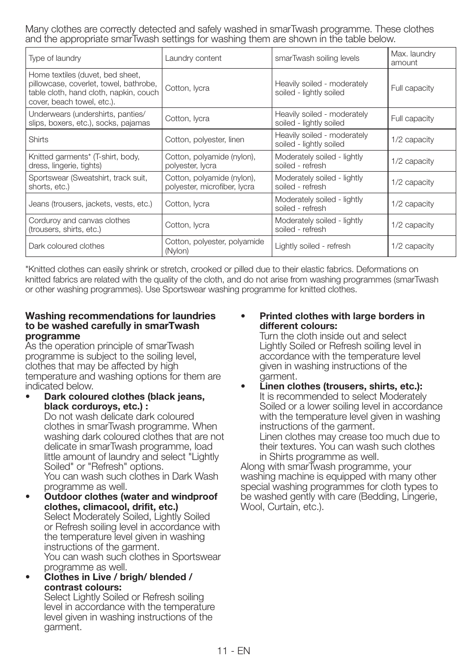 Blomberg WNF 8543 AE20 User Manual | Page 11 / 51