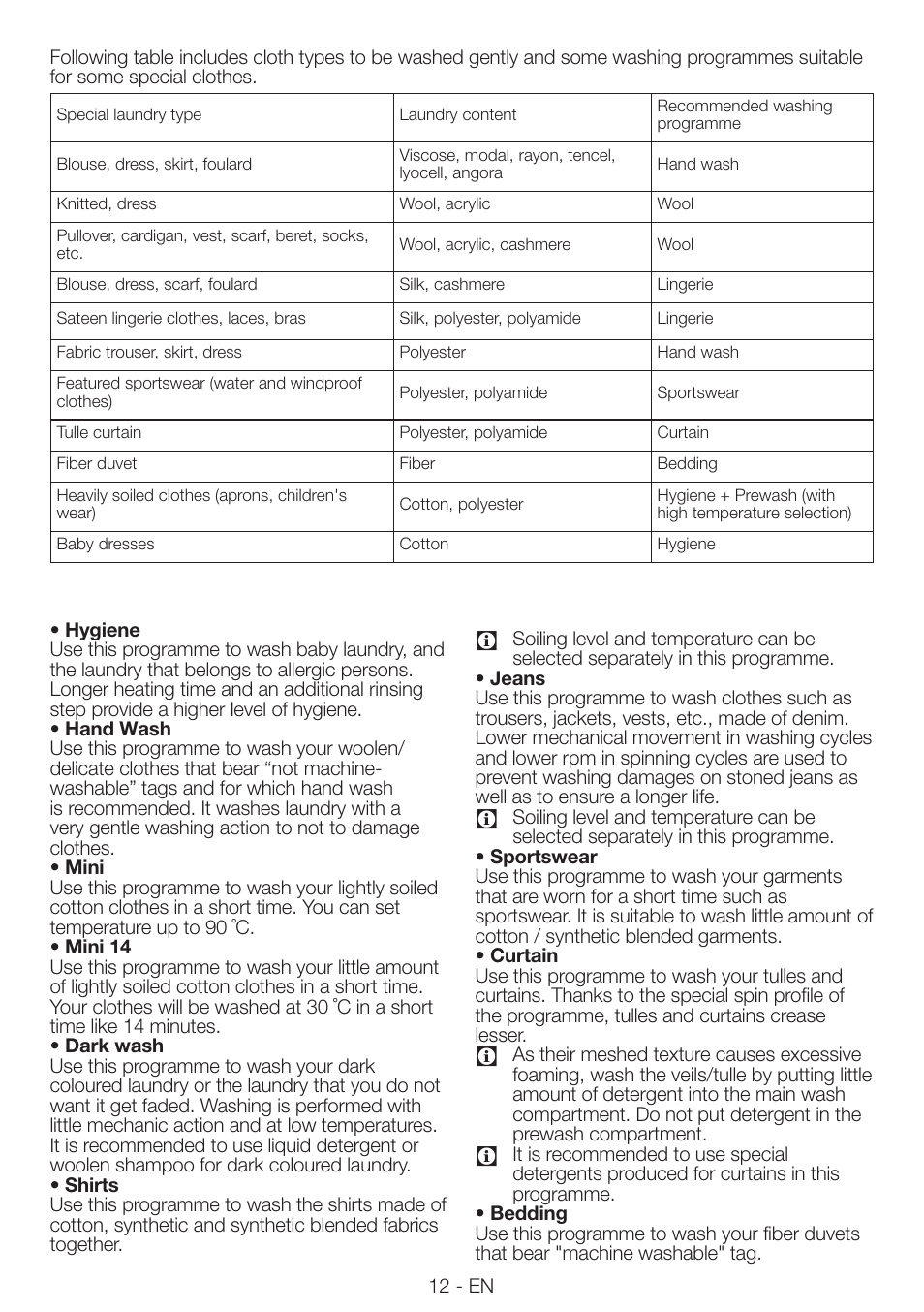 Blomberg WNF 8543 AE20 User Manual | Page 12 / 51