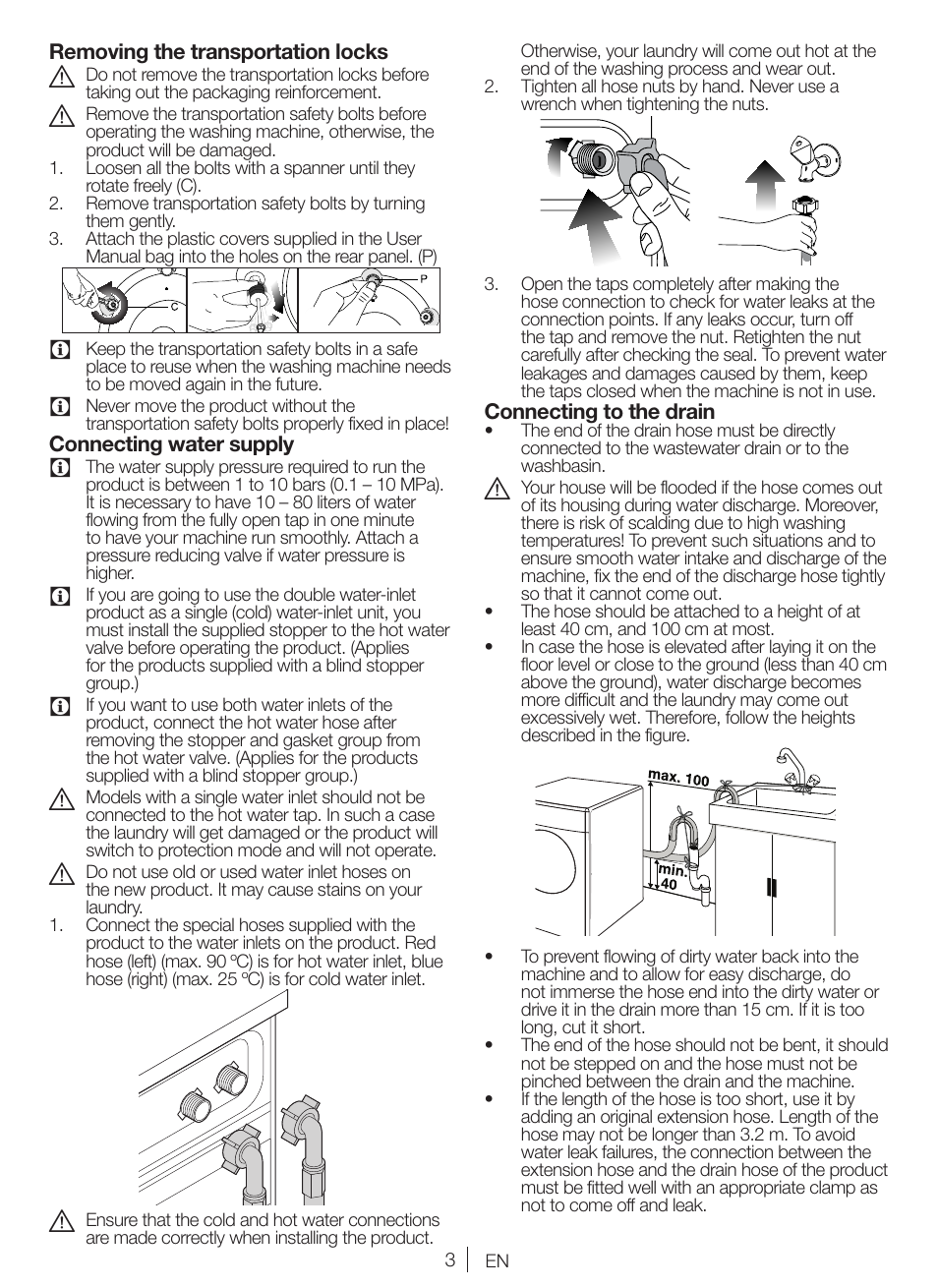 Blomberg WNF 9447 ACE20 User Manual | Page 3 / 70