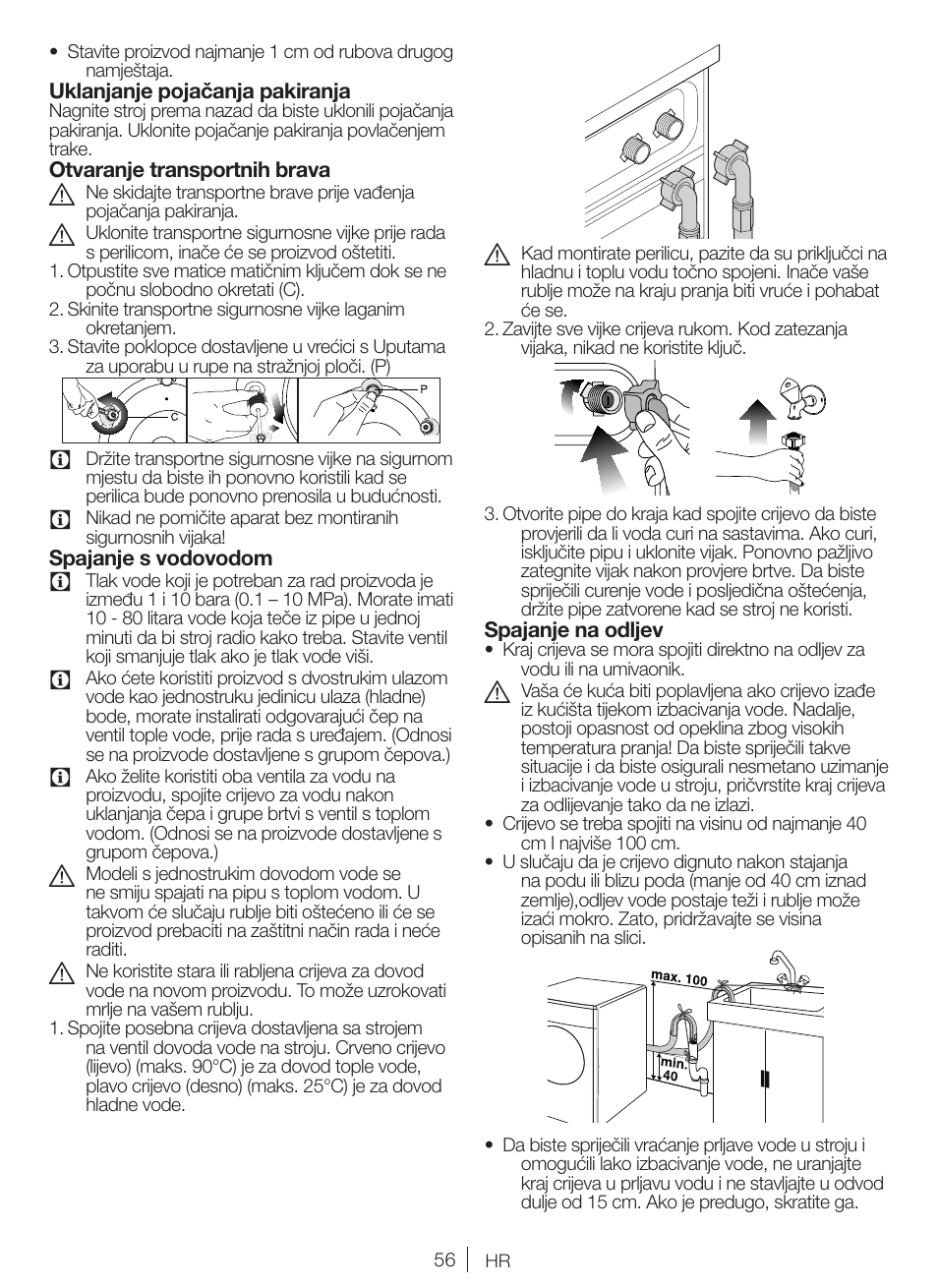 Blomberg WNF 9447 ACE20 User Manual | Page 56 / 70