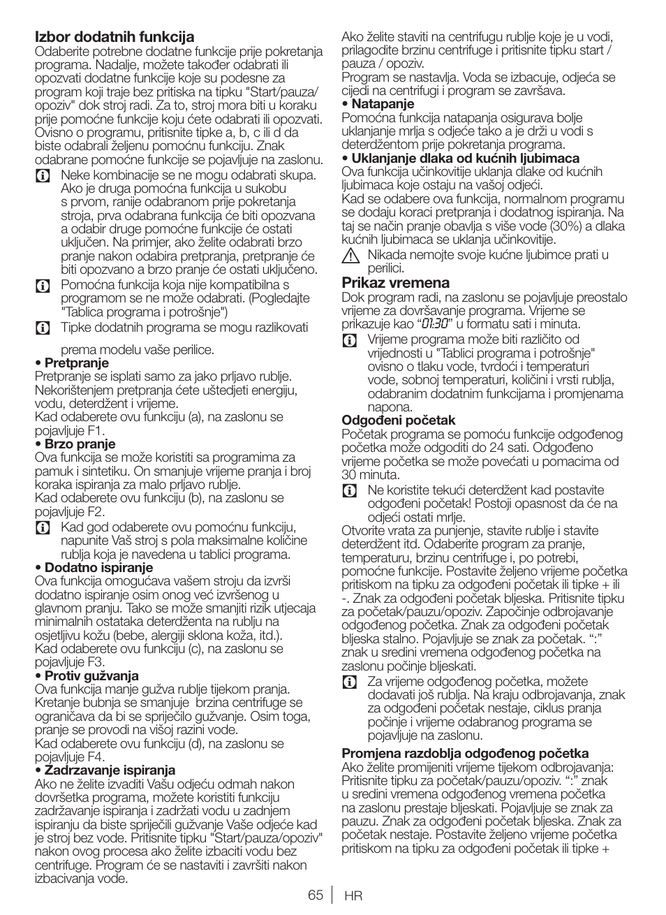 Blomberg WNF 9447 ACE20 User Manual | Page 65 / 70