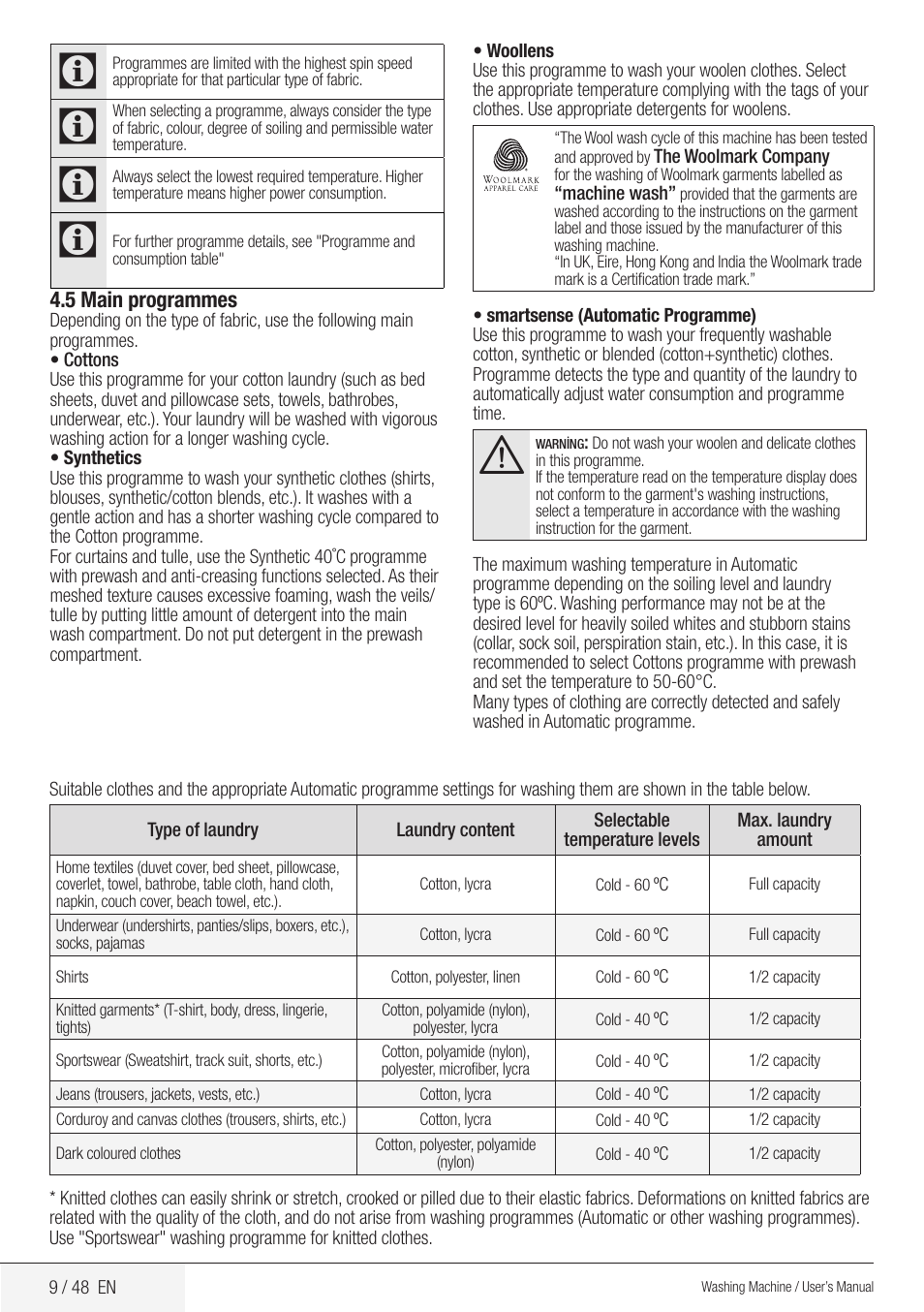 Blomberg WMF 8629 WZE40 User Manual | Page 9 / 48