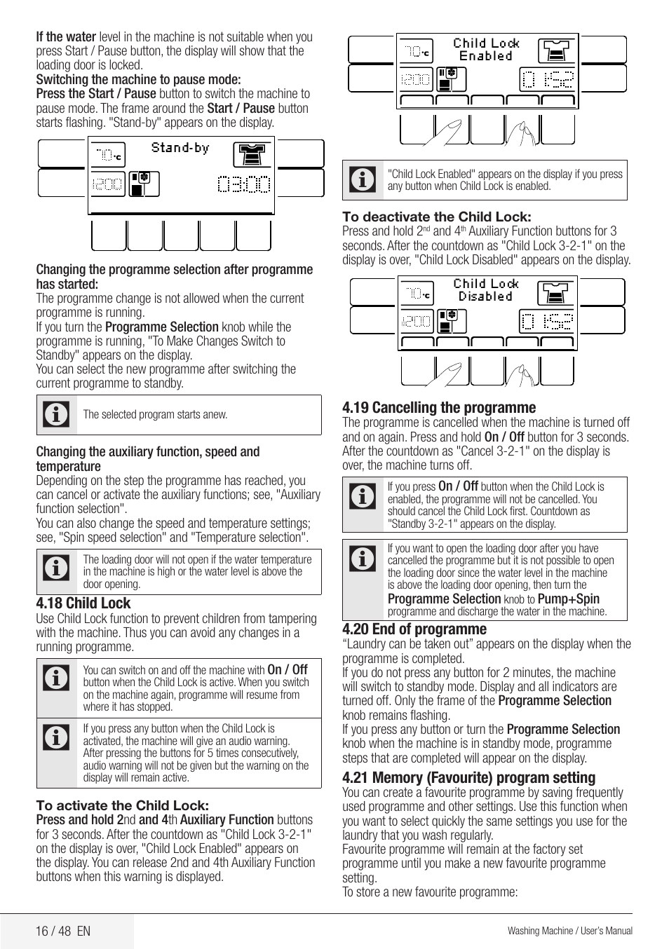 Blomberg WMF 8649 WZE50 User Manual | Page 16 / 48