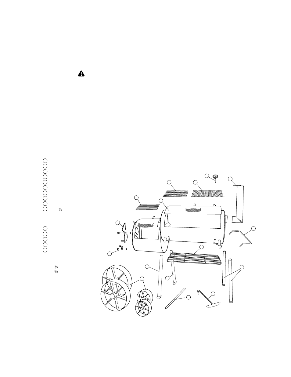 Assembly instructions | Brinkmann Stillwater Charcoal/Wood Smoker & Grill User Manual | Page 4 / 16