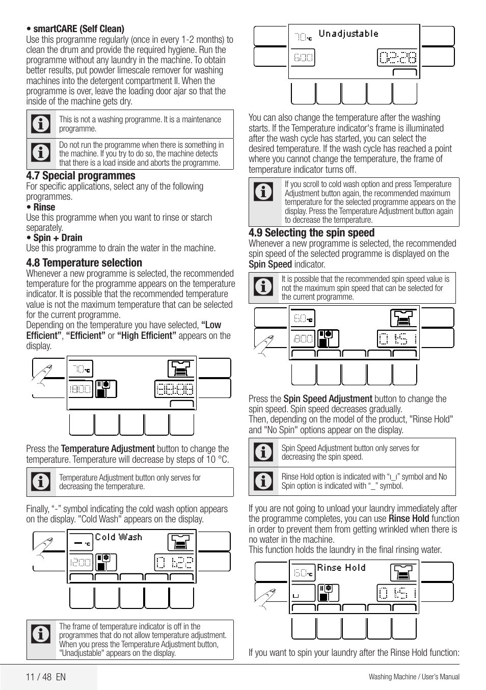 Blomberg WMF 9649 WZE30 User Manual | Page 11 / 48