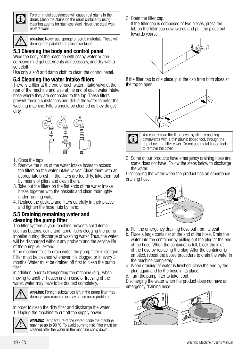 Blomberg WMF 9649 WZE40 User Manual | Page 19 / 46