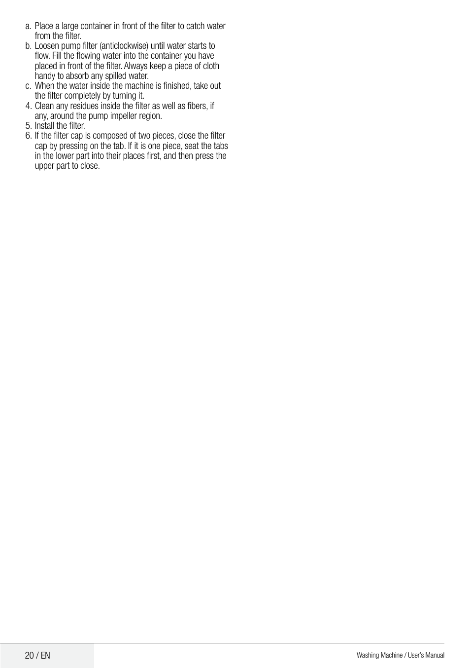 Blomberg WMF 9649 WZE40 User Manual | Page 20 / 46