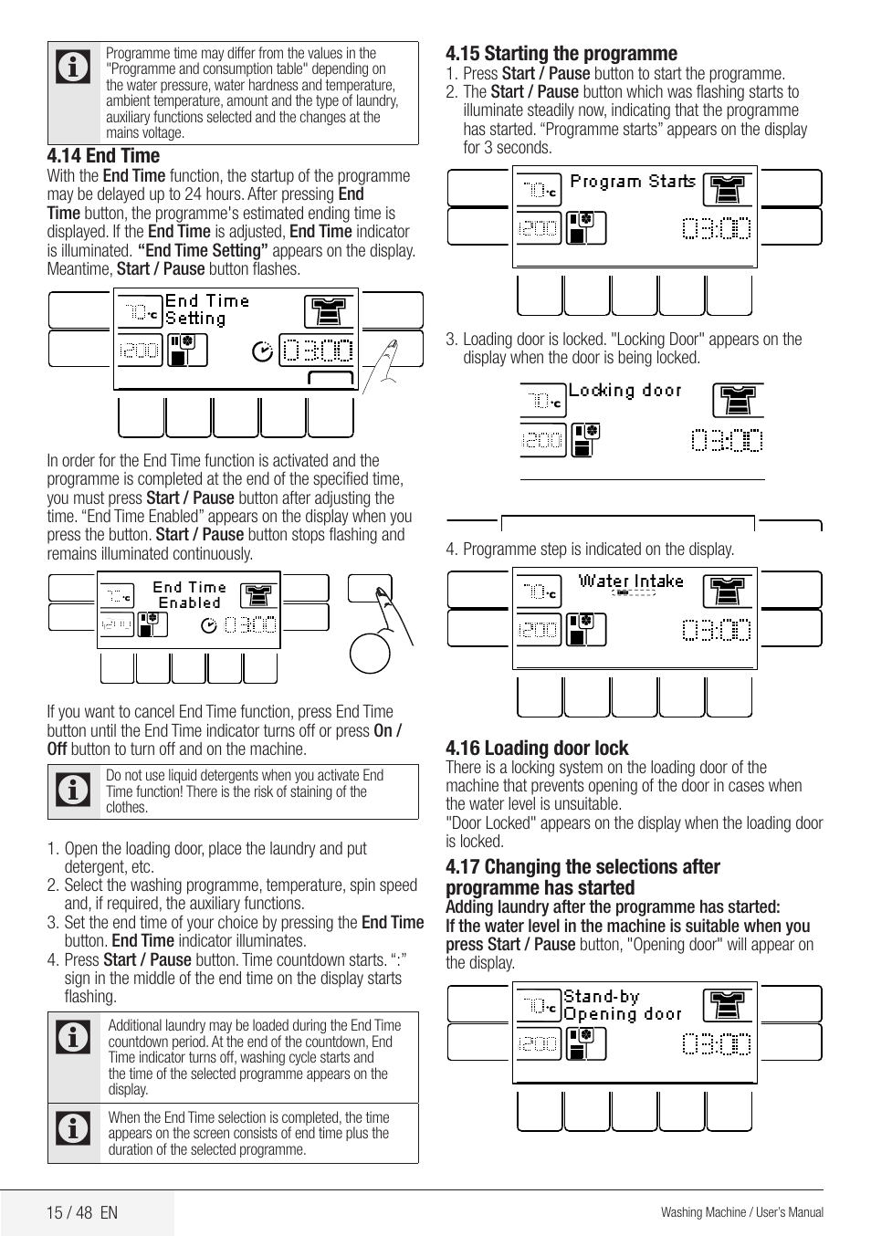 Blomberg WMF 9649 WZE50 User Manual | Page 15 / 48