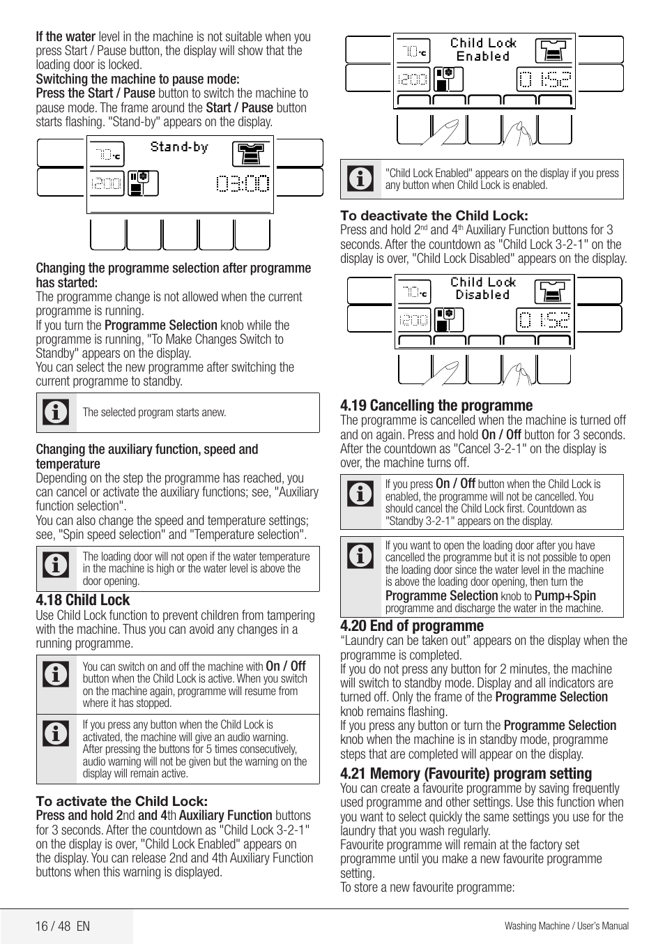 Blomberg WMF 9649 WZE50 User Manual | Page 16 / 48