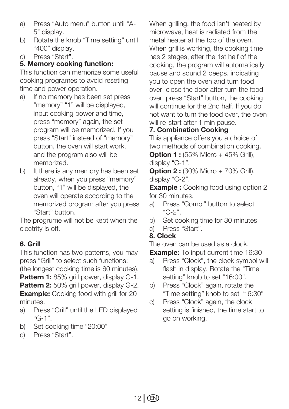 Blomberg MEE 2150 X User Manual | Page 12 / 14
