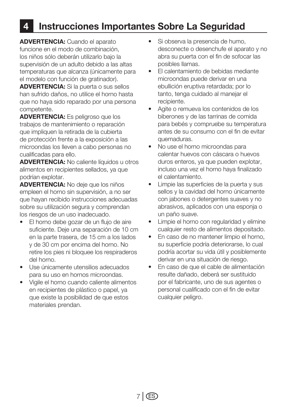 4instrucciones importantes sobre la seguridad | Blomberg MEE 3150 X User Manual | Page 49 / 140