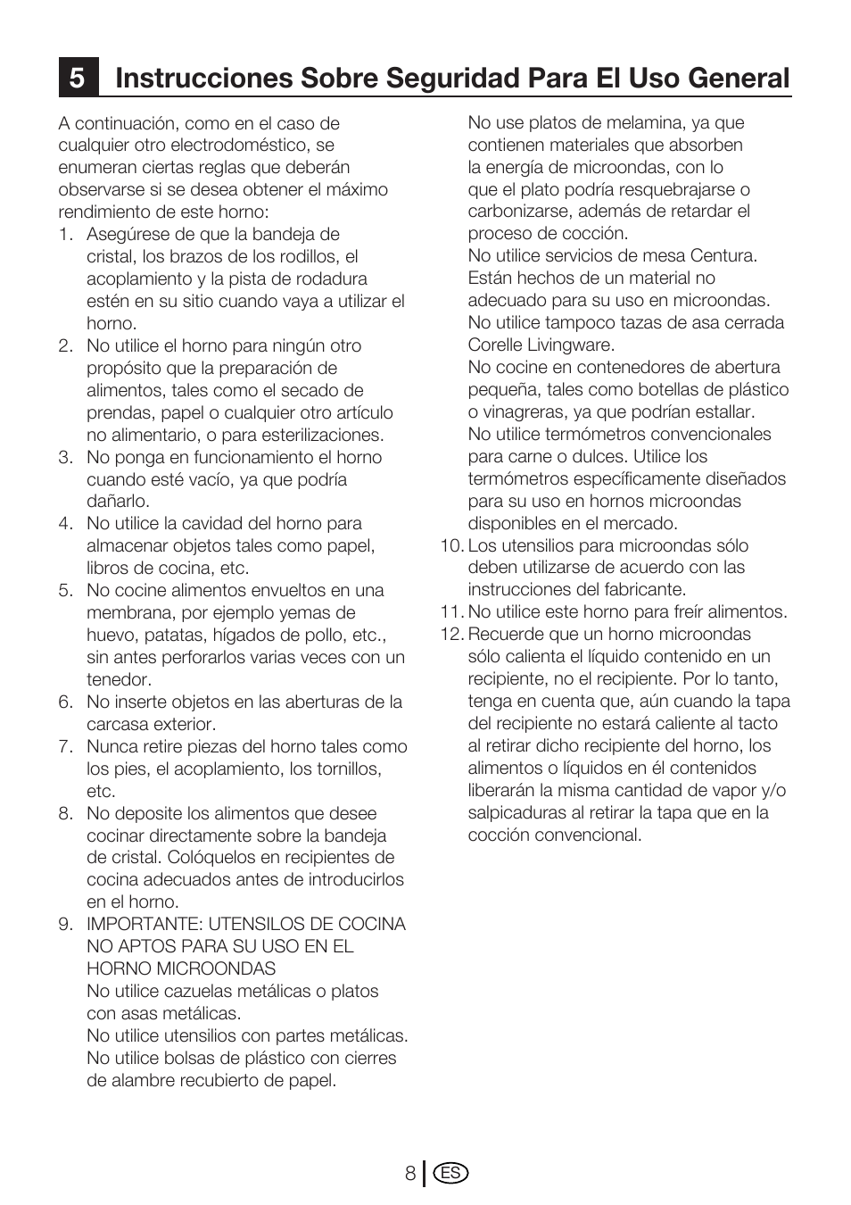 5instrucciones sobre seguridad para el uso general | Blomberg MEE 3150 X User Manual | Page 50 / 140