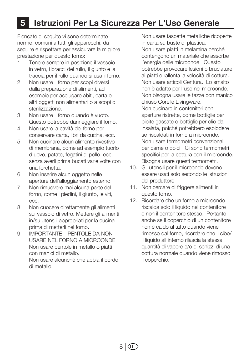 5istruzioni per la sicurezza per l’uso generale | Blomberg MEE 4150 X User Manual | Page 106 / 140