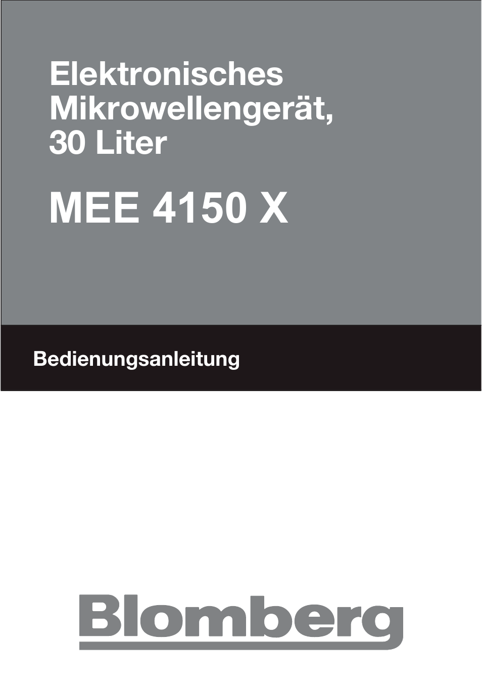 T30cb user manual_de, Mee 4150 x | Blomberg MEE 4150 X User Manual | Page 15 / 140