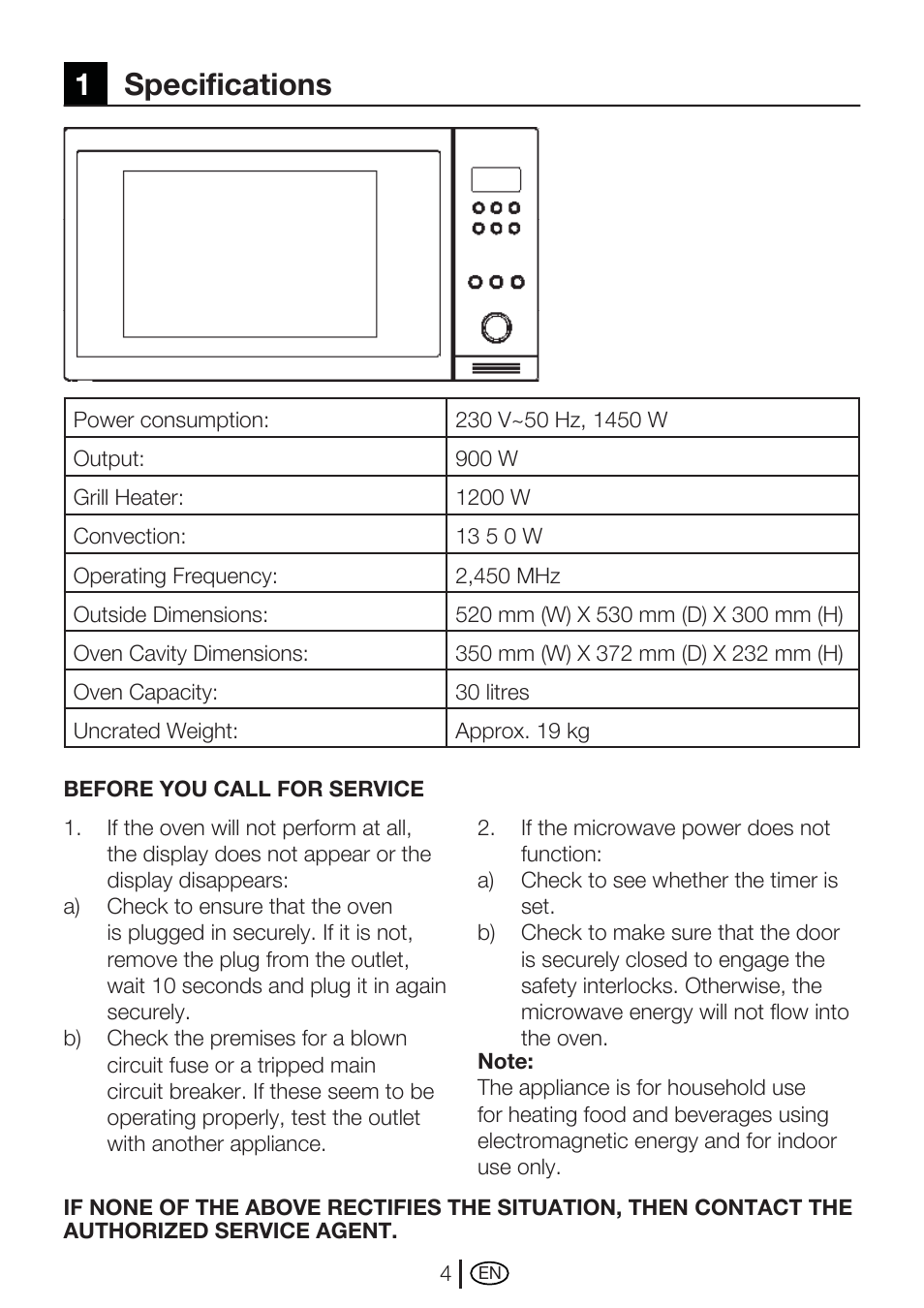 1specifications | Blomberg MEE 4150 X User Manual | Page 32 / 140