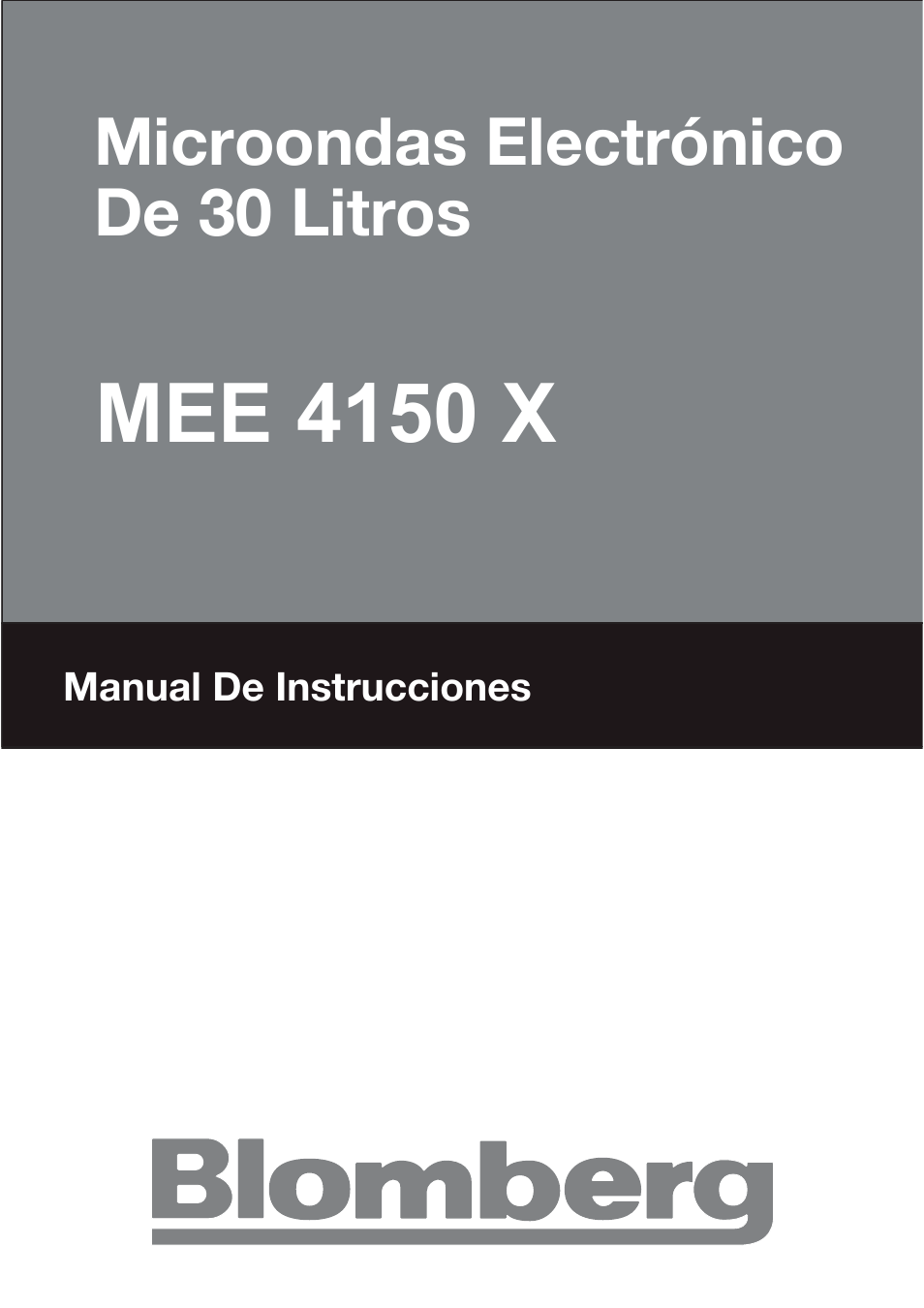 T30cb user manual_es, Mee 4150 x | Blomberg MEE 4150 X User Manual | Page 43 / 140