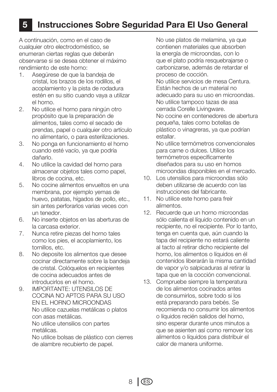 5instrucciones sobre seguridad para el uso general | Blomberg MEE 4150 X User Manual | Page 50 / 140