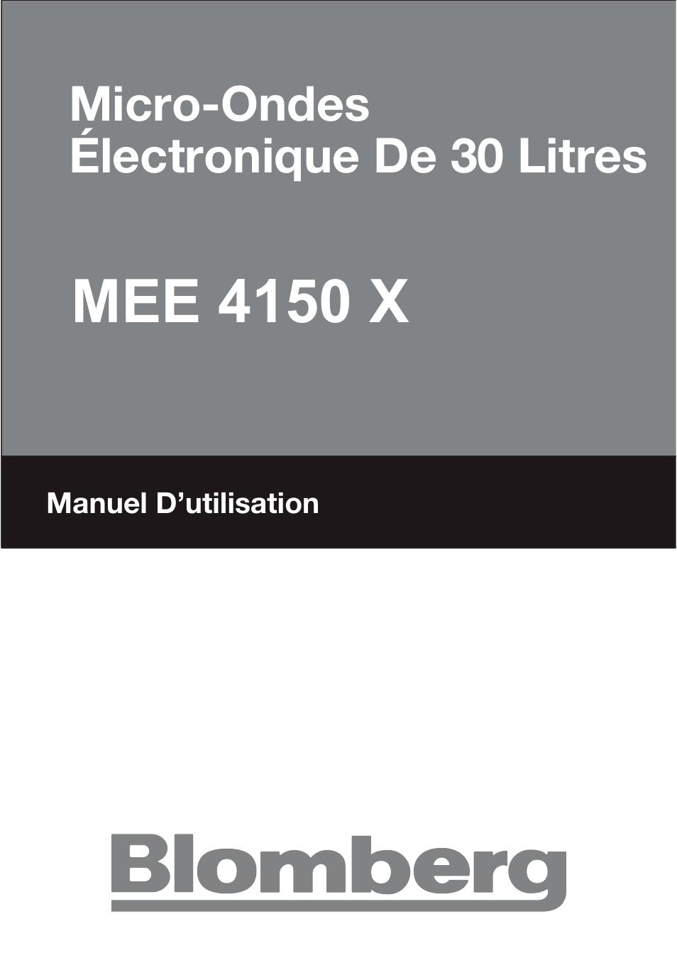 T30cb user manual_fr, Mee 4150 x | Blomberg MEE 4150 X User Manual | Page 71 / 140
