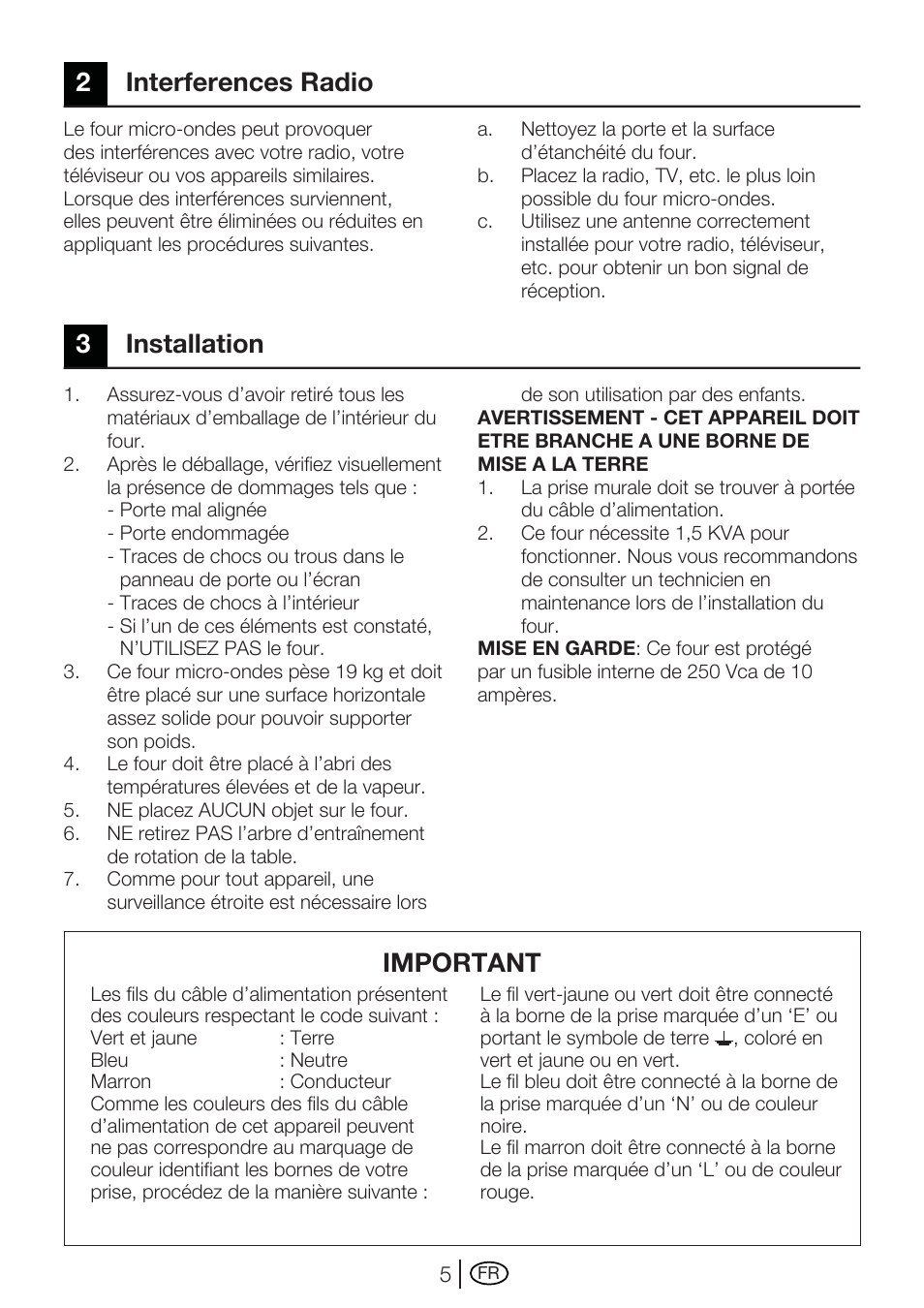 2interferences radio 3 installation important | Blomberg MEE 4150 X User Manual | Page 75 / 140