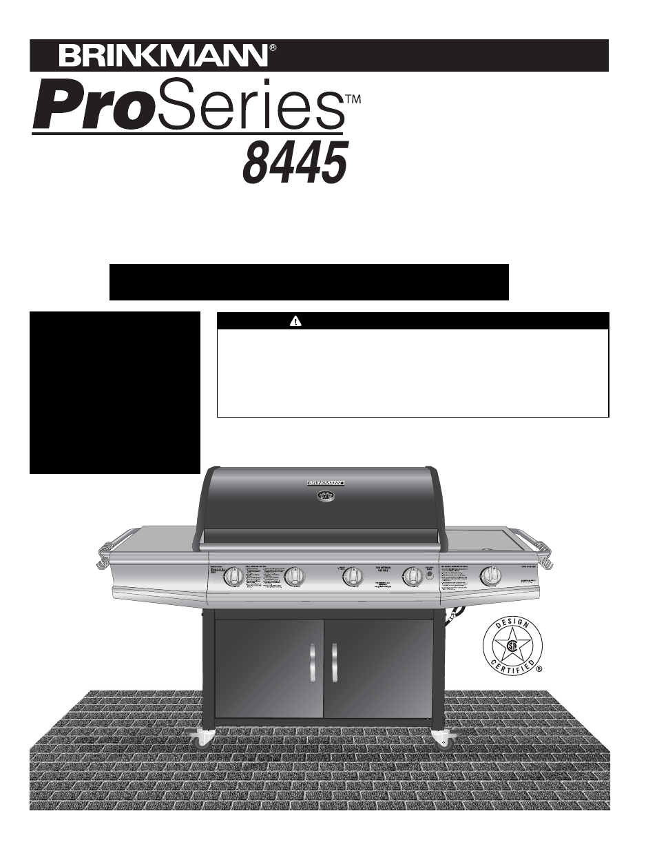 Brinkmann ProSeries 8445 User Manual | 66 pages