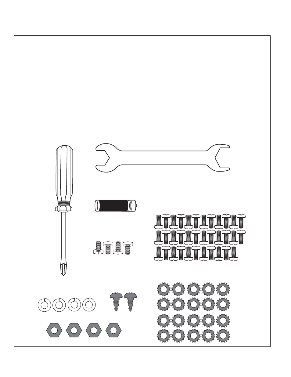 Parts bag contents | Brinkmann ProSeries 8445 User Manual | Page 21 / 66