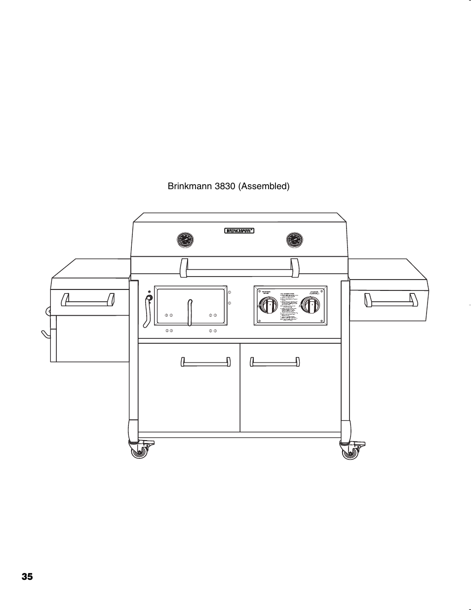 Brinkmann CHARCOAL SMOKER CHARCOAL GRILL User Manual | Page 36 / 72