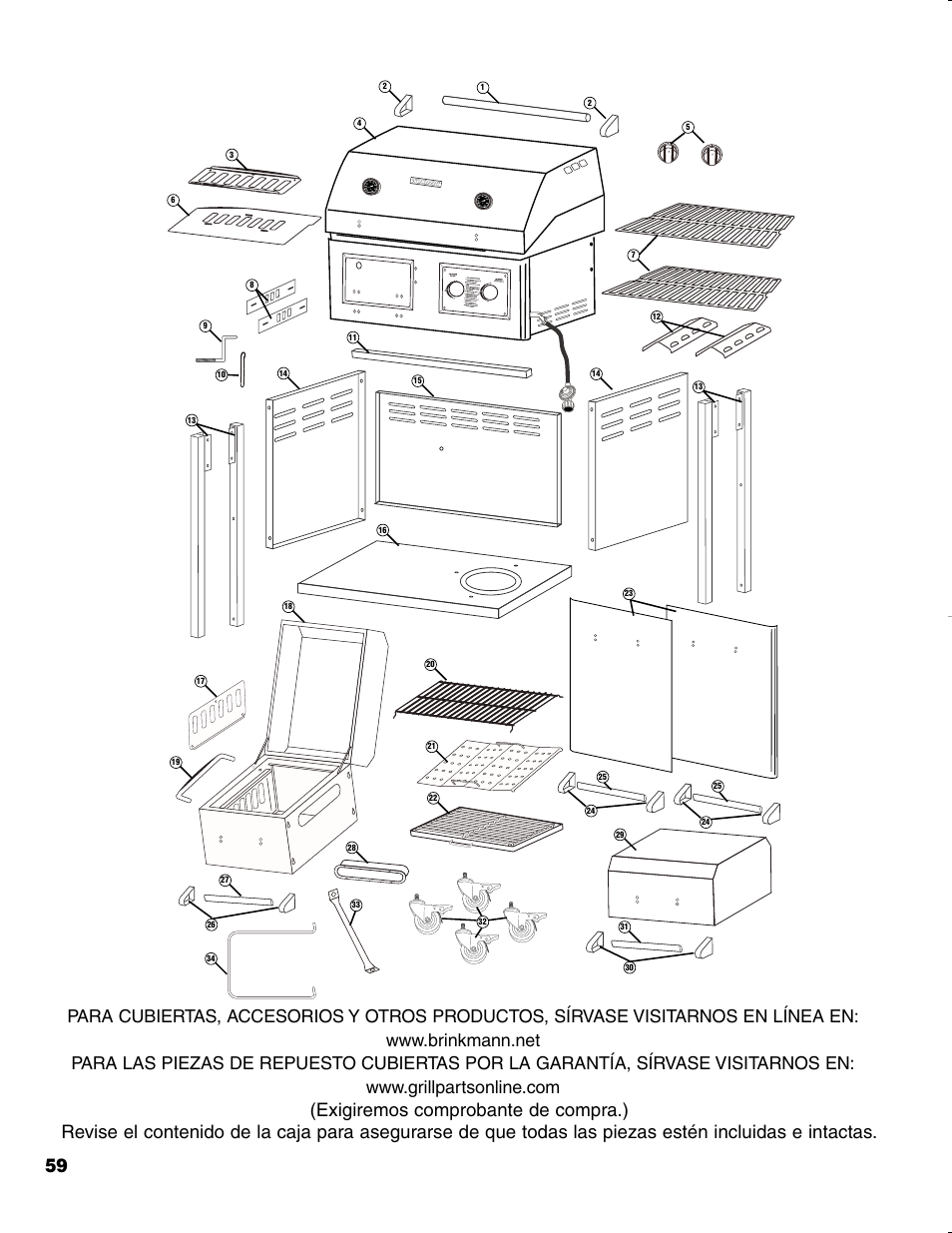 Brinkmann CHARCOAL SMOKER CHARCOAL GRILL User Manual | Page 60 / 72