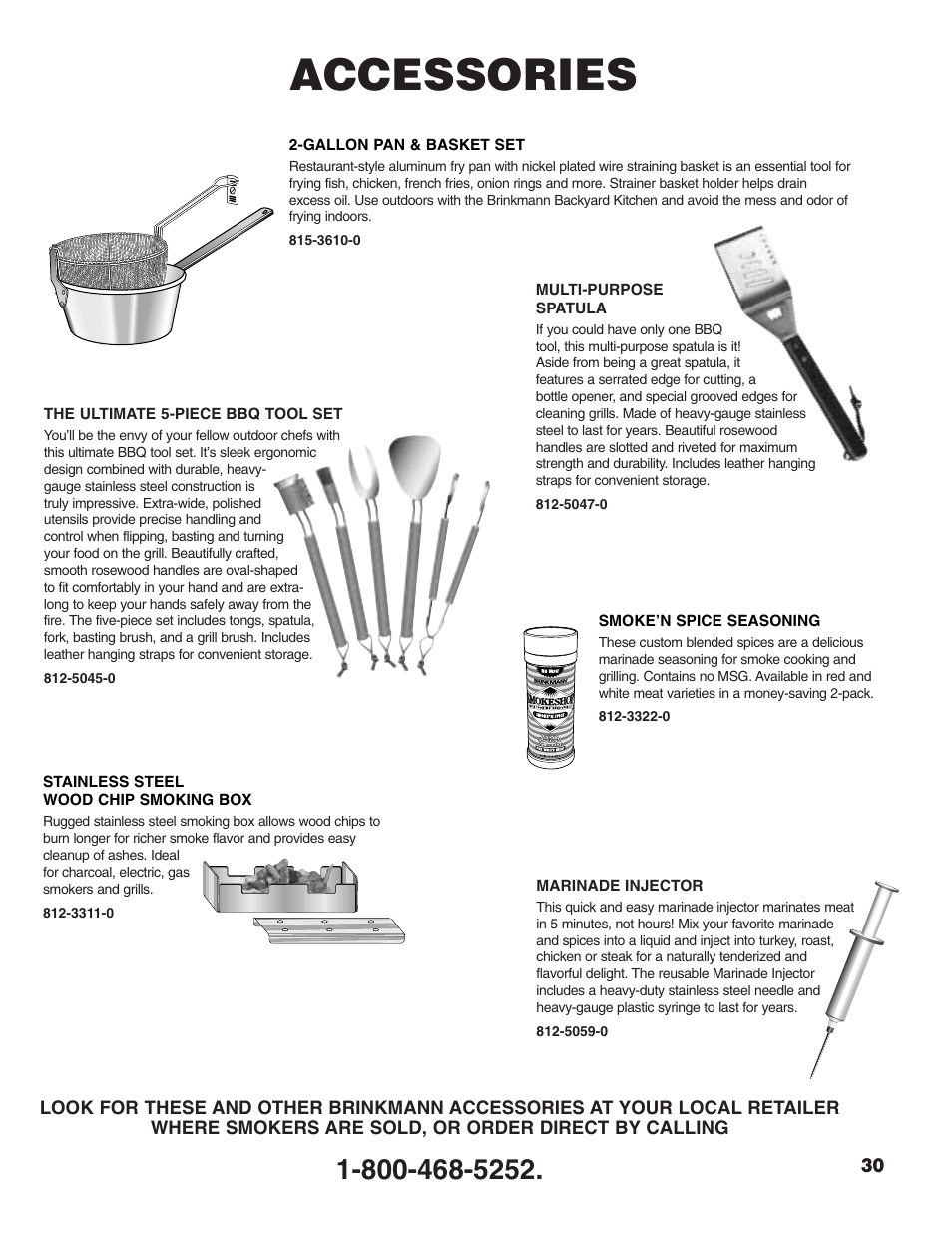 Accessories | Brinkmann 2400 User Manual | Page 31 / 32