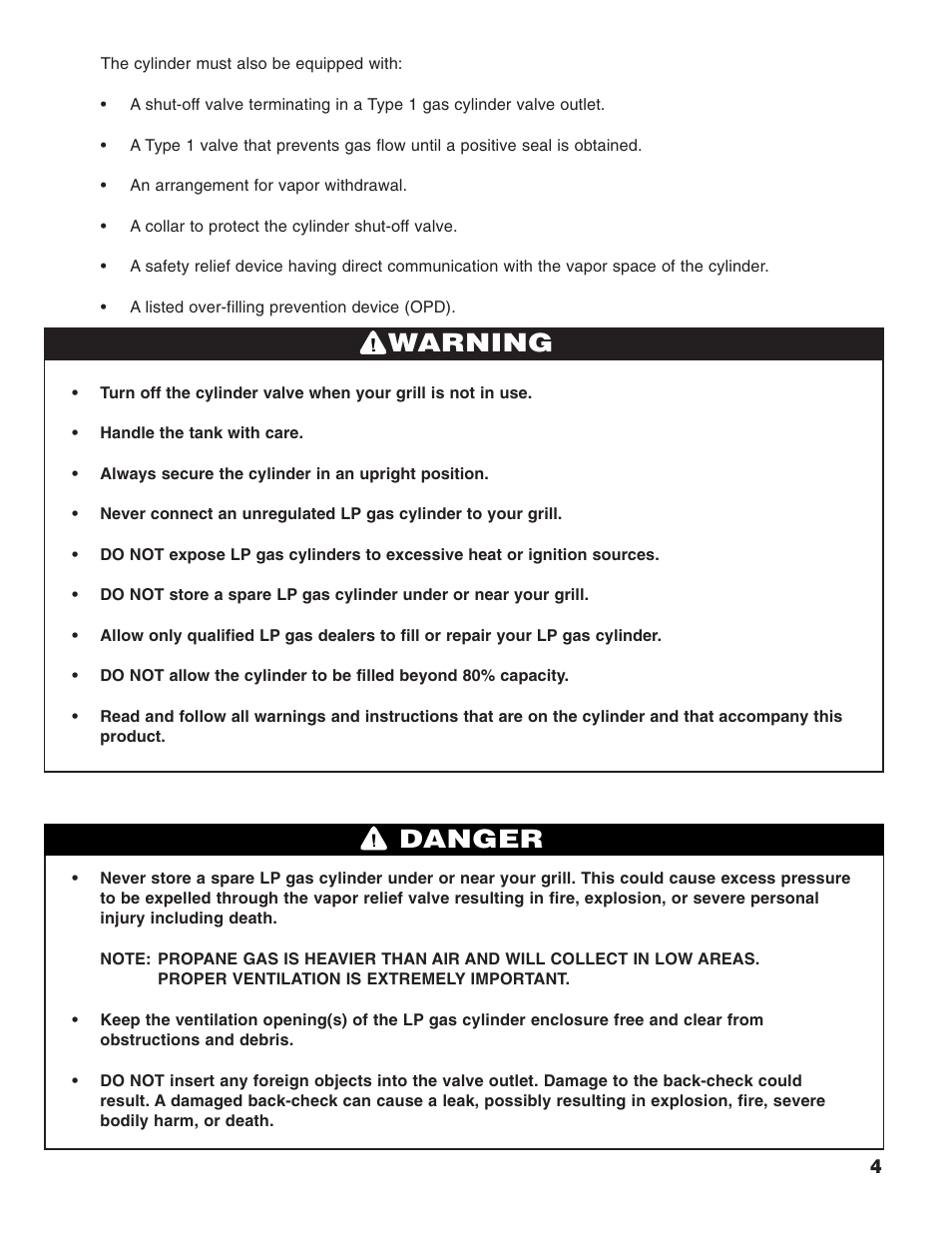 Warning danger | Brinkmann 2400 User Manual | Page 5 / 32