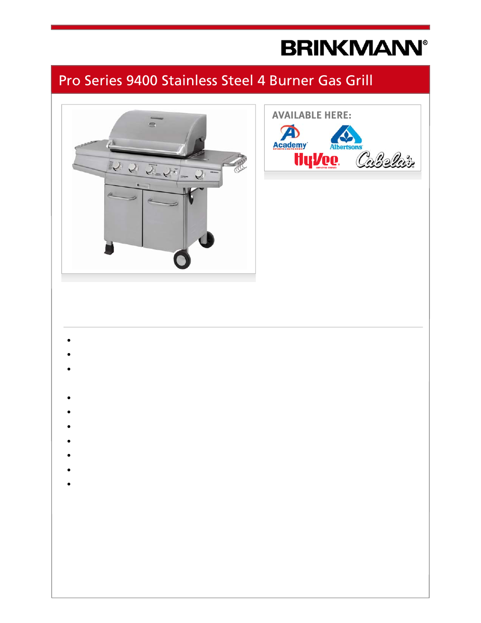 Brinkmann 810-1100-S User Manual | Page 11 / 39