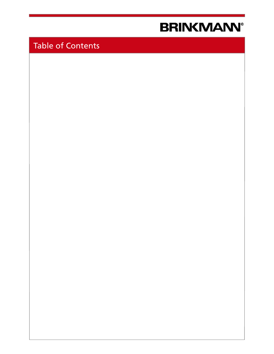 Brinkmann 810-1100-S User Manual | Page 2 / 39